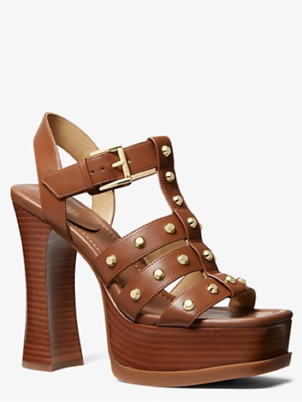 {Michael Michael Kors}Jagger Studded Leather Platform Sandals